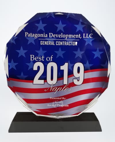 Best of Naples Award 2019, Patagonia Development LLC, Award Winning General Contractor